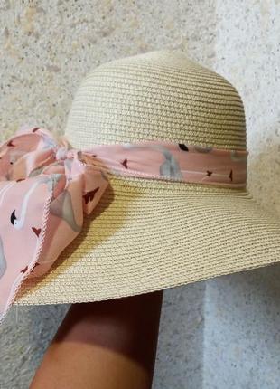 Летняя соломеная шляпка1 фото
