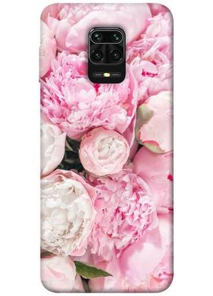 Чехол itsprint pink peonies для xiaomi redmi note 9s / note 9 pro / note 9 pro max1 фото