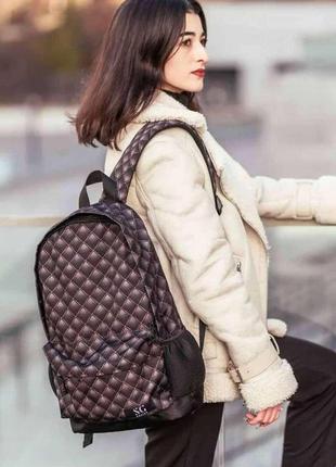 Рюкзак 3d ромб коричнивий rk3d07048