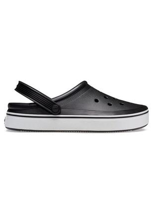 Сабо crocs off court clog black m7w9-39-25.5 см 208371-w