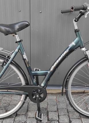 Велосипед 28" alu gazelle планетарка 3шв зеленый (ga-18)