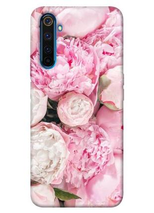 Чехол itsprint pink peonies для realme 6 pro