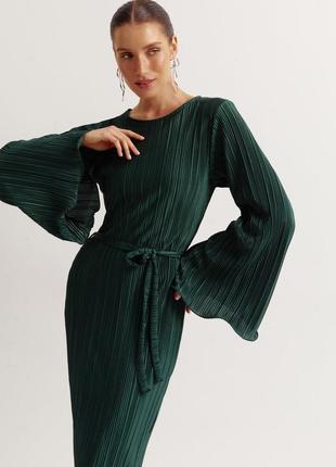 Вечернее платье макси зеленого цвета &lt;unk&gt; 774874 фото