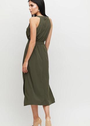 Платье длины ниже колена прямого кроя из легкой летней ткани2 фото
