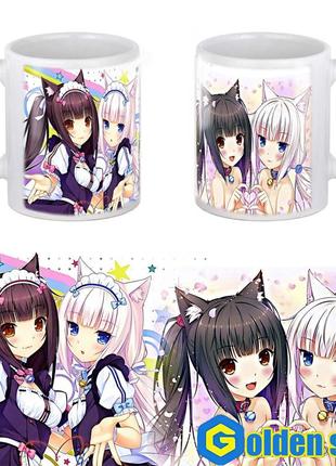 Аниме чашка "nekopara"