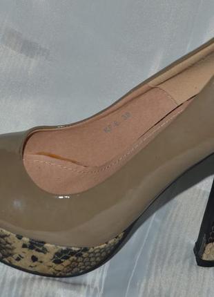 Туфли лодочки castella кожа размер 39 40, туфлі шкіра7 фото