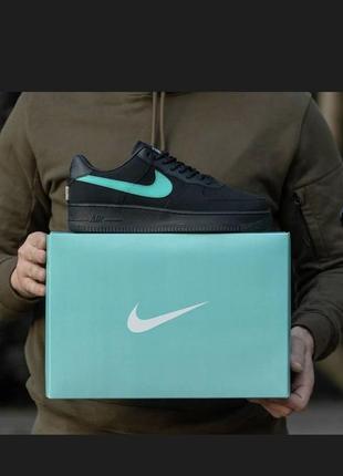 Мужские кроссовки nike air force 1 tiffany , мужские кроссовки найк аир форс 1 тиффани