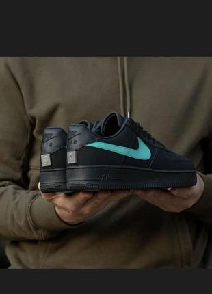 Мужские кроссовки nike air force 1 tiffany , мужские кроссовки найк аир форс 1 тиффани3 фото