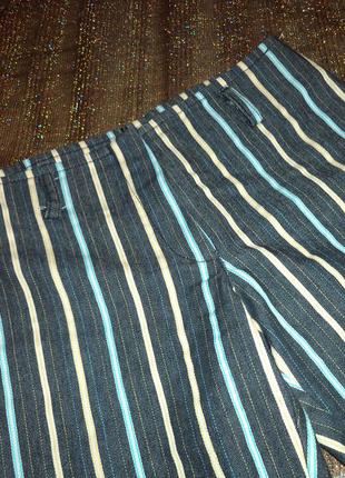 Обалденные джинсовые шорты в полоску. гранж.4 фото