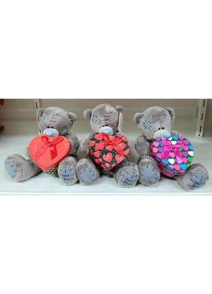 Мягкая игрушка медведь " мишка тедди ", tatty teddy с подарочной коробкой в виде сердечка, 16 см