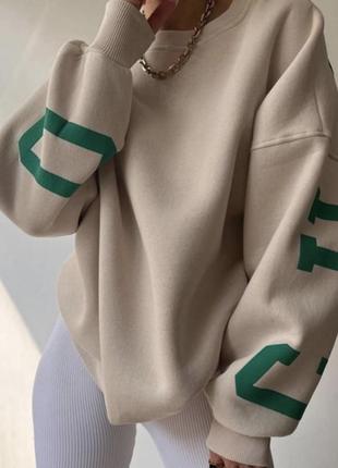 Худи женское утепленное chicago l-xl suncomely бежевый