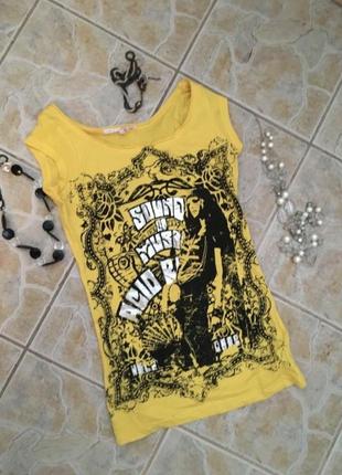 Желтая футболка tally weijl