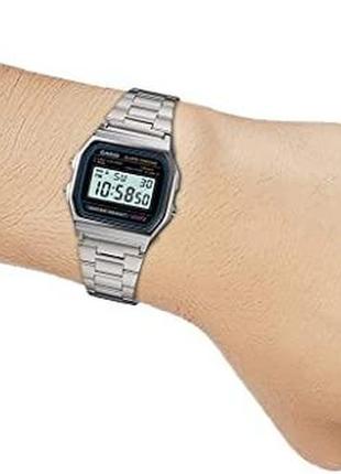 Часы casio men's a158wa-1df stainless steel digital watch. оригинал.4 фото