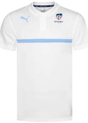Оригинал puma мужская футболка поло fc sydney  белая. редкая модель.