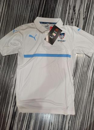 Оригинал puma мужская футболка поло fc sydney  белая. редкая модель.6 фото