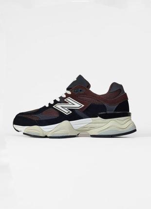 Мужские new balance 9060 black/navi (нев баланте)