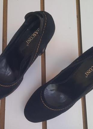 Туфли женские натуральная замша basconi