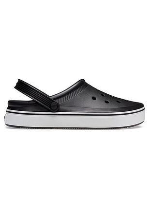 Сабо crocs off court clog black m5w7-37-24 см 208371-w