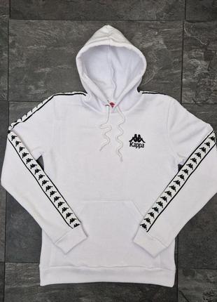 Худі kappa lampass white трьохнитка фліс