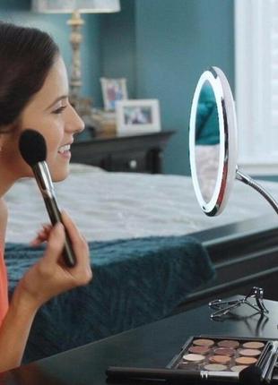 Кругле дзеркало з led-підсвіткою flexible mirror x10 dr7 фото