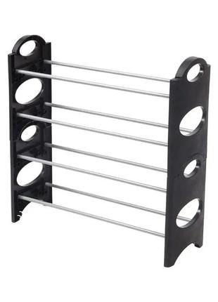 Полиця стійка для зберігання взуття shoe rack (4полиці) dr3 фото