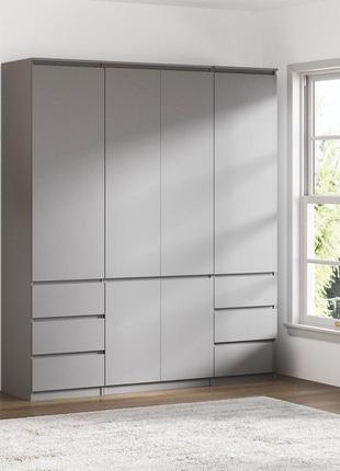 Шафа стиль-180 сірий 2110х1800х520 мм