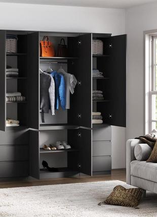 Шафа стиль-180 антрацит 2110х1800х520 мм