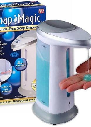 Дозатор рідкого мила сенсорний soap magic sale1 фото