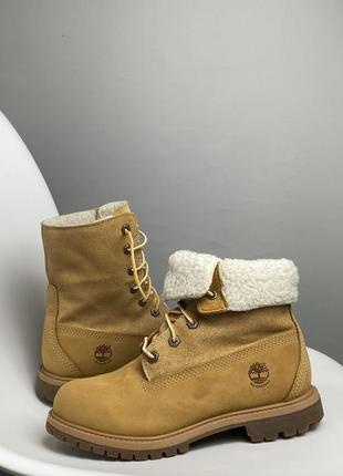 Оригинальные водонепроницаемые ботинки timemberland roll-top teddy fleece waterproof размер 38 стелька 246 фото