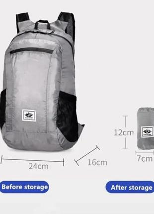 Рюкзак ультралегкий водонепроникний для піших та велопрогулянок7 фото