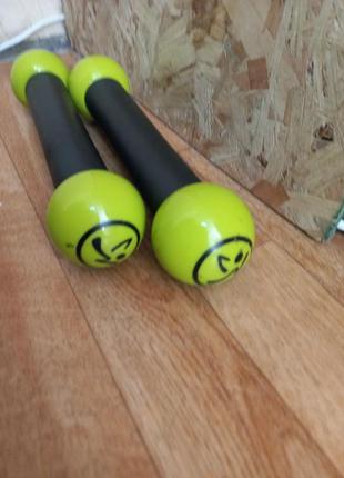Набор из 2 легких тонизирующих палочек

zumba, по 0.5 кг каждая, тренировочные

гиры green shaker