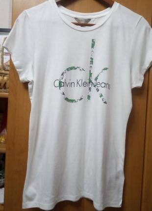 Футболка Calvin K50K508871 Big & Tall Olivgrön sweatshirt med stor logga оригинал