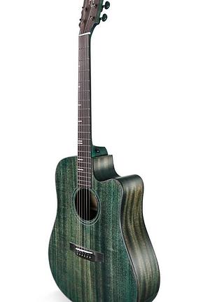 Акустична гітара tyma hdc-350m ab (зеленого кольору)