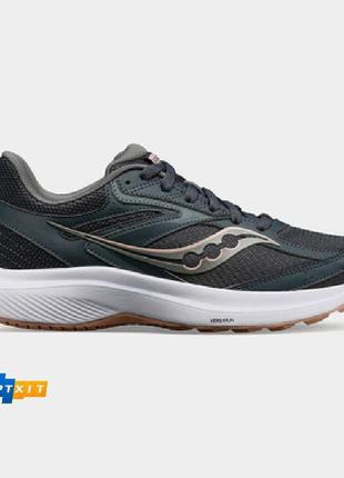 Женские серые беговые кроссовки saucony cohesion 17(на широкую ногу)1 фото