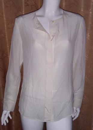 Luisa cerano блуза сорочка шовк 46 48 стиль hugo prada, gucci, max mara