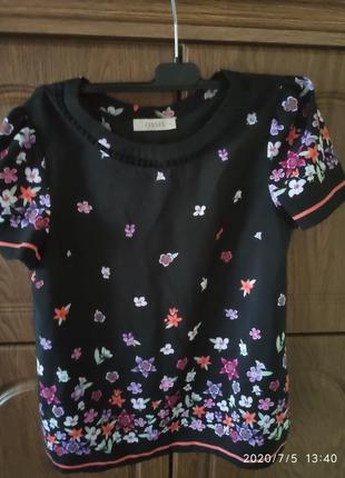 Летняя блузочка в мелкий цветочек1 фото