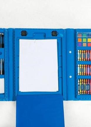 Набір для малювання валізу 208 предметів колір синій dr10 фото