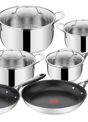 Набір посуду tefal jamie oliver kitchen essential e314sa74 (10 елементів)