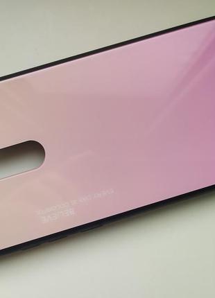 Чехол градиент стеклянный для xiaomi redmi note 8 pro