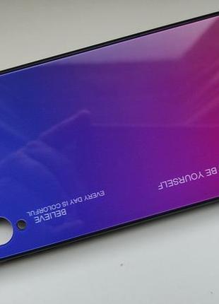 Чохол градієнт скляний для xiaomi mi a3