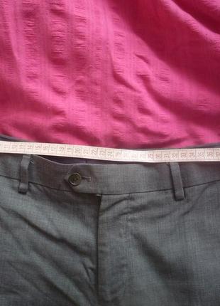 Charles tyrwhitt slim fit брендовые шикарные стильные брюки чиносы, унисекс 100% wool шерсть9 фото