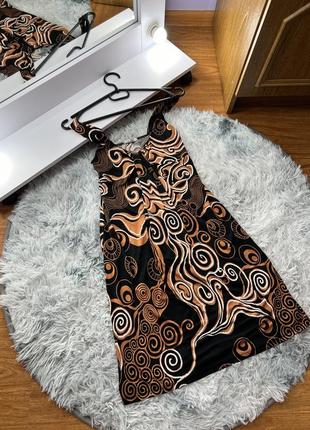 Повседневное платье-сарафан с абстракцией classë