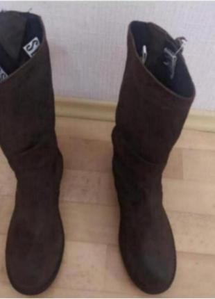Новые, замшевые сапоги dirk bikkembergs