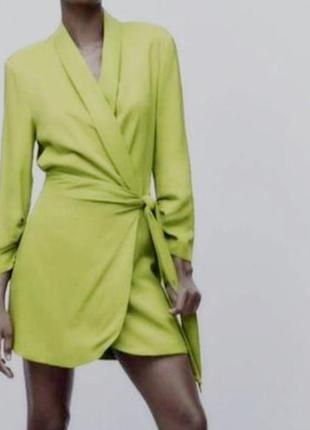 Zara  сукня халат на запах