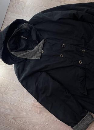 Женская удлиненная куртка с капюшоном7 фото