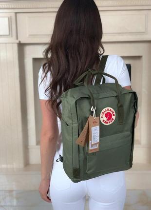 Рюкзак fjallraven kanken khaki купити фьялравен канкен хакі зелений