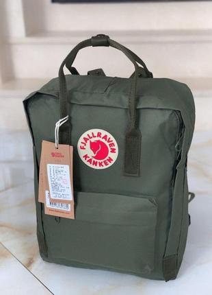 Рюкзак fjallraven kanken khaki купити фьялравен канкен хакі зелений4 фото