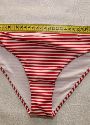 Купальник бикини  в красно-белую полоску от calzedonia (размер с-м)9 фото