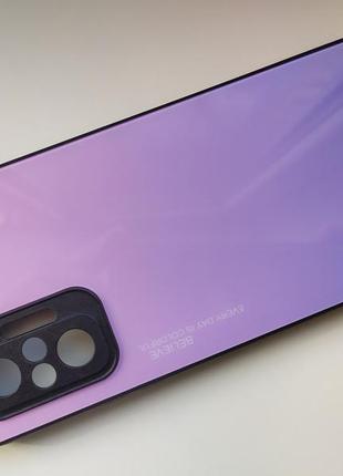 Чехол градиент стеклянный для xiaomi redmi note 10 pro