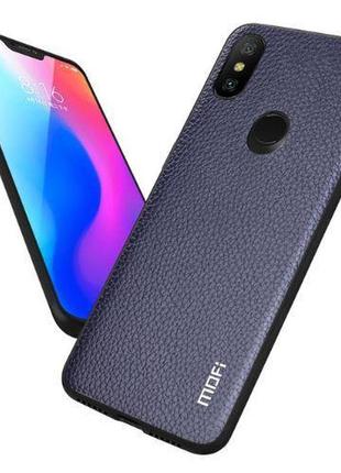 Чехол mofi  для xiaomi redmi note 6 pro синий1 фото